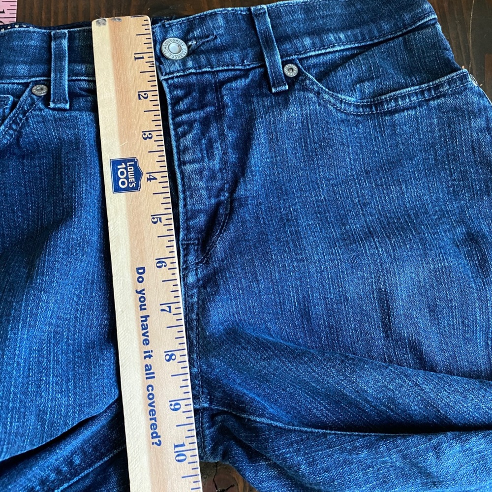 Levi's 525 Perfect Waist Jeans 28 Womens Straight Leg Dark Wash Denim Classic - Picture 6 of 9